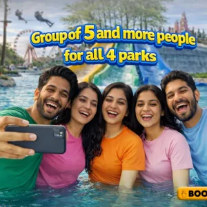 Mojoland - Group of 5 People | Book all Parks ( Water Park | Amusement Park | Adventure Park | Snow Park) @ ₹5000